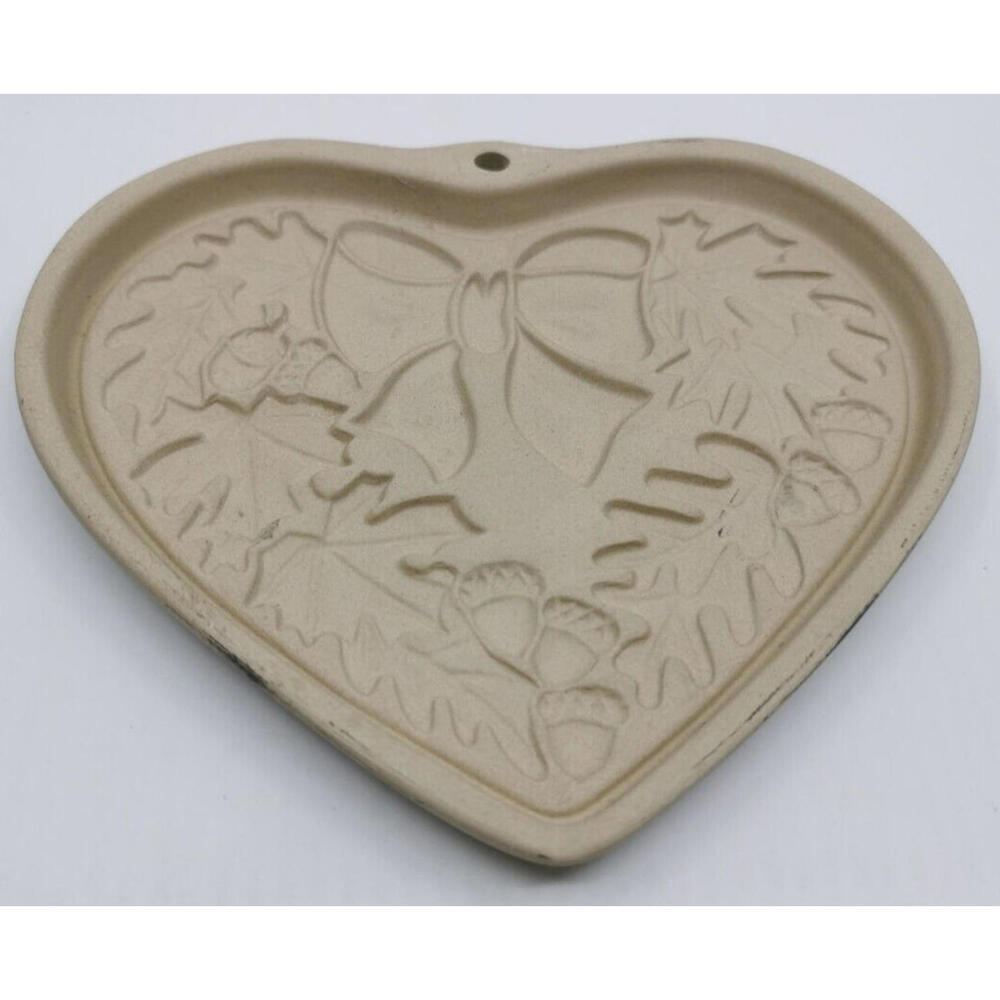 Pampered Chef Autumn Wreath 2003 Limited Edition Heritage Stoneware Cookie Mold